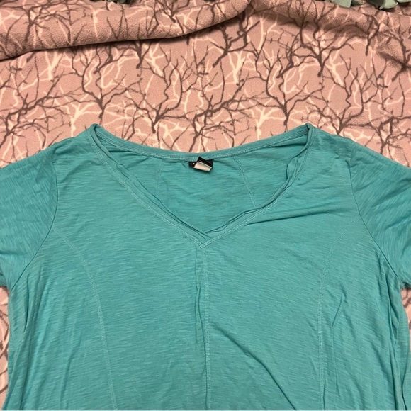 Torrid Teal Tunic Blouse Size 4 - Picture 4 of 5